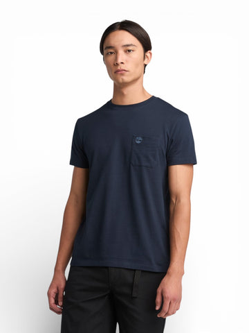 Timberland Dunstan River Chest Pocket Short Sleeve Tee - T-Shirt Uomo - Blu