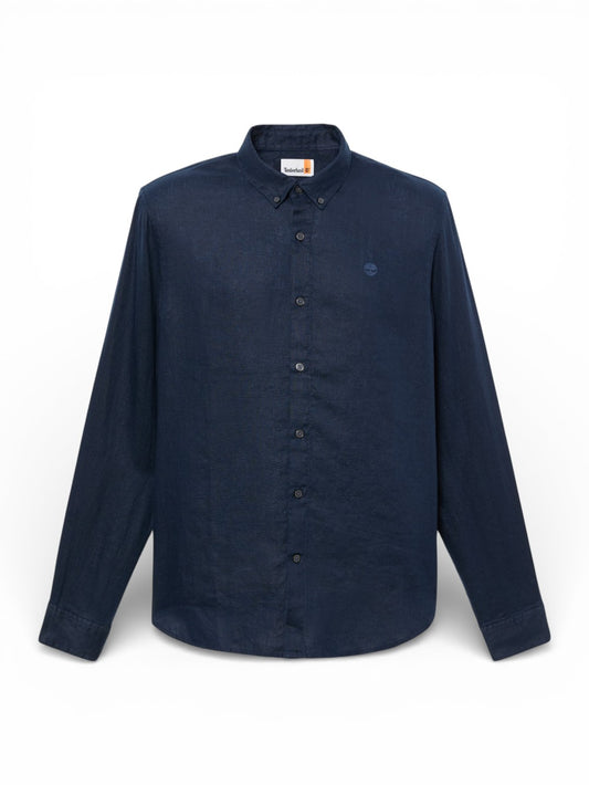 Timberland Mill Brook Linen Shirt Safari - Camicia Uomo - Blu