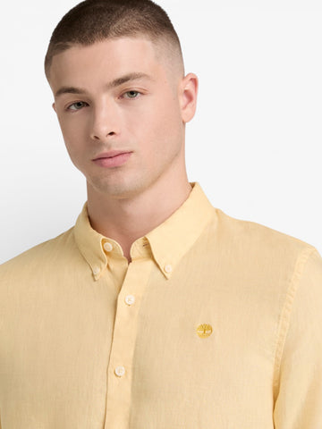 Timberland Mill Brook Linen Shirt Safari - Camicia Uomo - Giallo