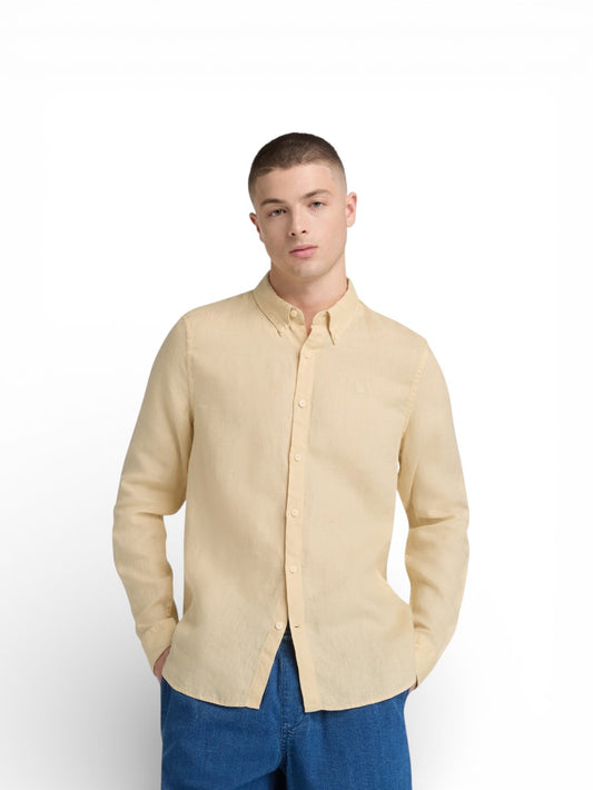Timberland Mill Brook Linen Shirt Safari - Camicie Uomo - Beige