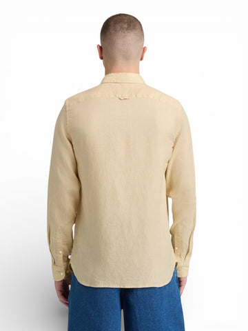 Timberland Mill Brook Linen Shirt Safari - Camicie Uomo - Beige