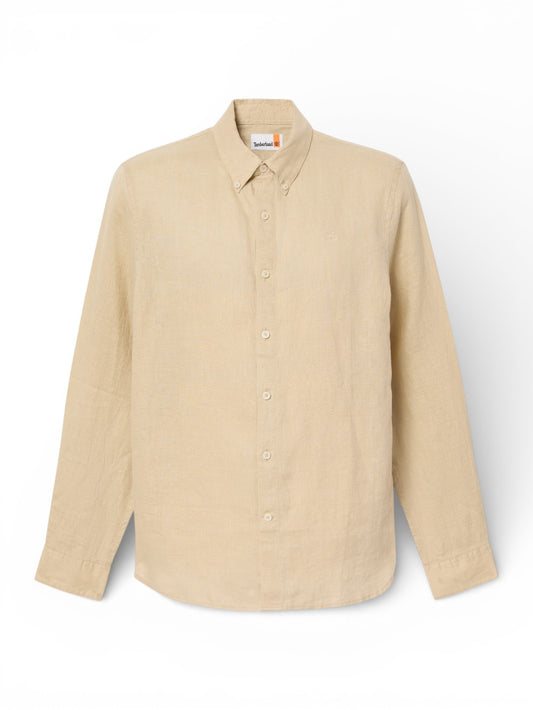Timberland Mill Brook Linen Shirt Safari - Camicie Uomo - Beige