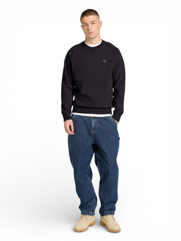 Timberland Exeter River Loopback Crew Neck Sweatshirt - Felpe Uomo - Nero