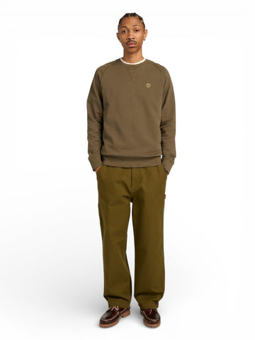 Timberland Exeter River Loopback Crew Neck Sweatshirt - Felpe Uomo - Verde