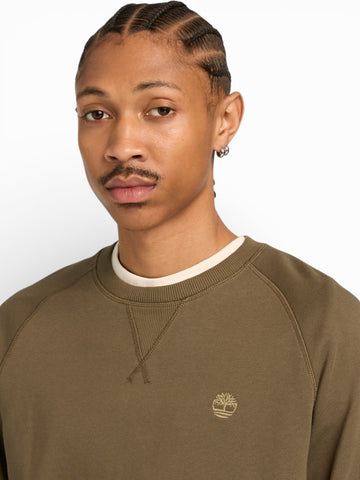 Timberland Exeter River Loopback Crew Neck Sweatshirt - Felpe Uomo - Verde