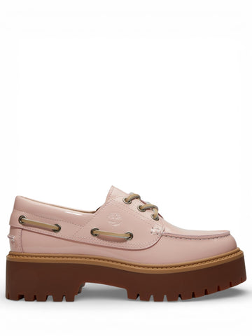 Timberland Stone Street Boat Shoe Light Purple Suede - Scarpe Donna - Rosa