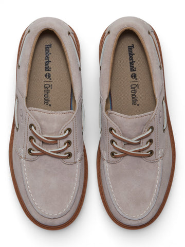 Timberland Stone Street Boat Shoe Light Purple Suede - Scarpe Donna - Tortora