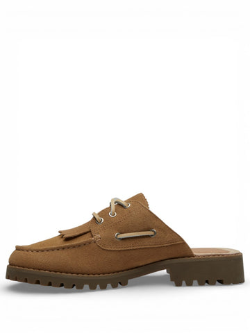 Timberland Authentic Mule Shoe Medium Beige Suede - Scarpe Basse Donna - Verde