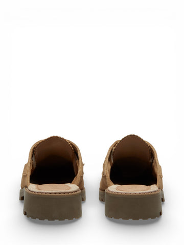 Timberland Authentic Mule Shoe Medium Beige Suede - Scarpe Basse Donna - Verde
