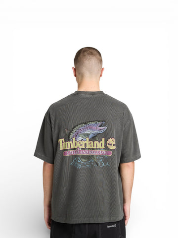 Timberland Fly Fishing Graphic Tee - T-Shirt Uomo - Grigio