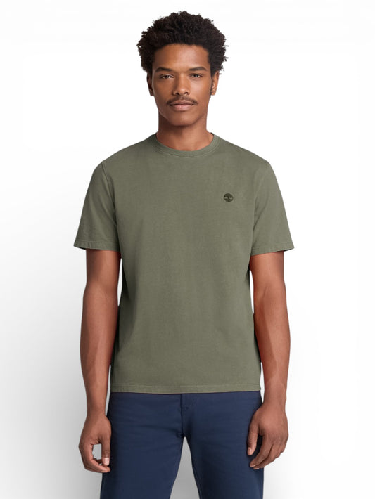 Timberland Dunstan River Garment Dye Short Sleeve Tee Olivenite - T-Shirt Uomo - Verde