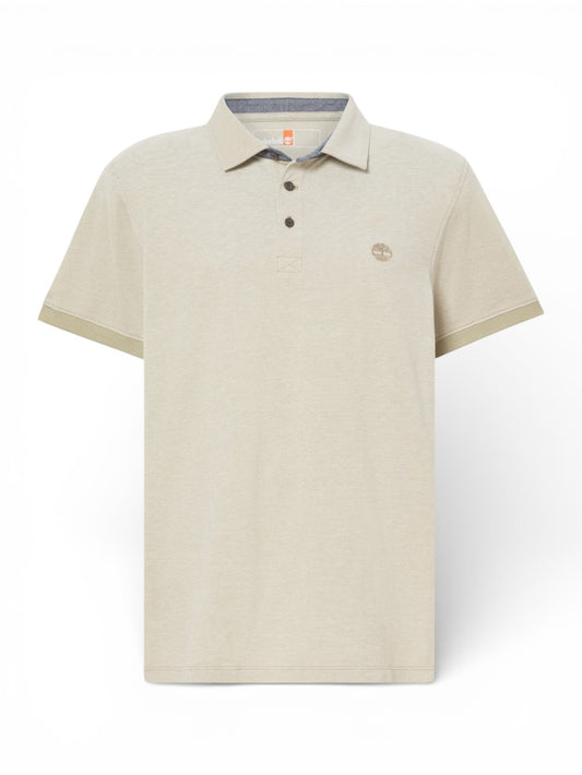 Timberland Baboosic Brook Oxford Short Sleeve Polo - T-Shirt Uomo - Verde