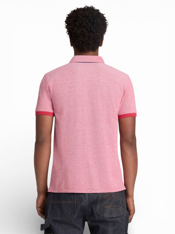Timberland Baboosic Brook Oxford Short Sleeve Polo - T-Shirt Uomo - Rosa