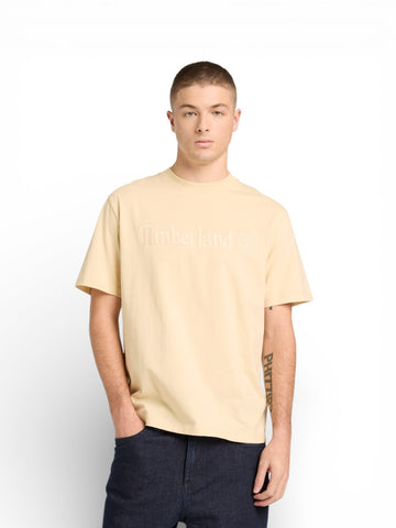 Timberland Hampton Short Sleeve Tee Dark Sapphire - T-Shirt Uomo - Beige