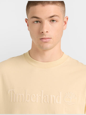 Timberland Hampton Short Sleeve Tee Dark Sapphire - T-Shirt Uomo - Beige