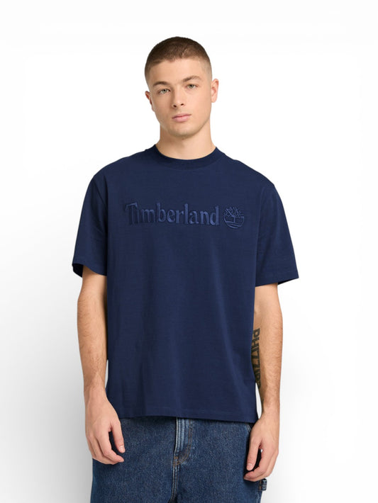 Timberland Hampton Short Sleeve Tee Dark Sapphire - T-Shirt Uomo - Blu