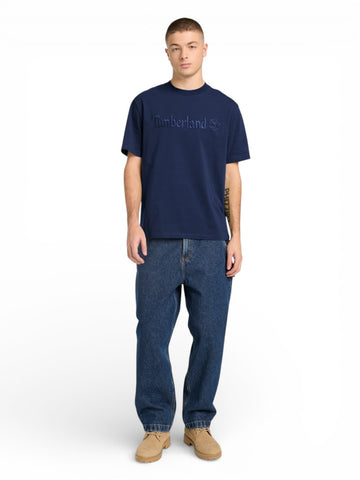 Timberland Hampton Short Sleeve Tee Dark Sapphire - T-Shirt Uomo - Blu