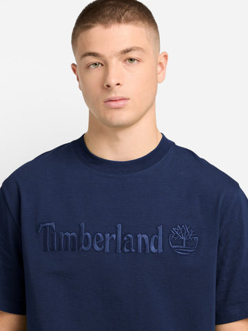 Timberland Hampton Short Sleeve Tee Dark Sapphire - T-Shirt Uomo - Blu