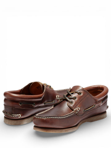 Timberland Classic Boat 3 Eye Padded Collar - Uomo - Marrone