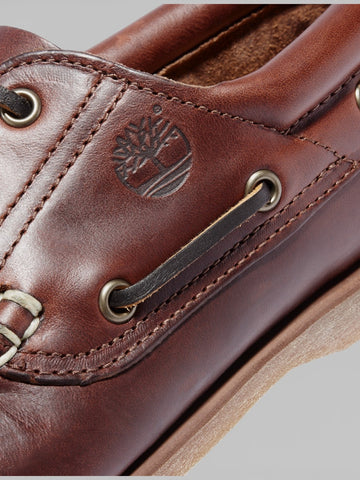 Timberland Classic Boat 3 Eye Padded Collar - Uomo - Marrone