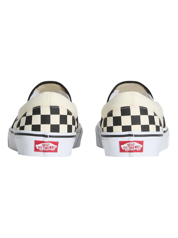Vans Ua Classic Slip-On Blk&Whtchckerboard/Wht - Sneakers Unisex - Bianco/Nero