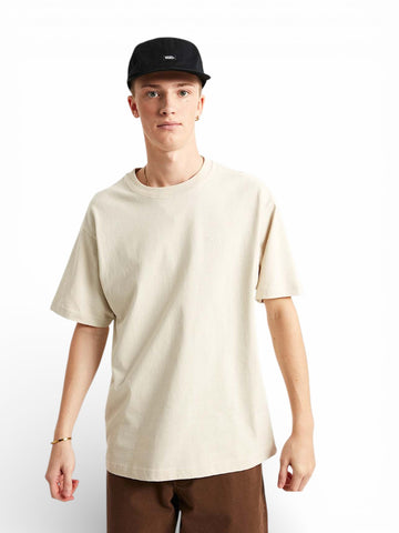 Vans Left Chest Ii Loose Ss White - T-Shirt Uomo - Beige