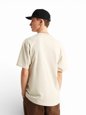 Vans Left Chest Ii Loose Ss White - T-Shirt Uomo - Beige