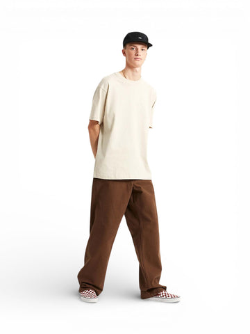 Vans Left Chest Ii Loose Ss White - T-Shirt Uomo - Beige