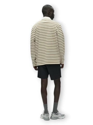 Wood Wood Wwlandon Polo 25215 - T-Shirt Uomo - Marrone/Beige