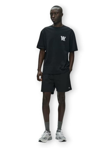 Wood Wood Wwliam Tee Aachest - T-Shirt Uomo - Nero
