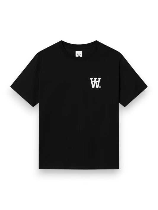 Wood Wood Wwliam Tee Aachest - T-Shirt Uomo - Nero