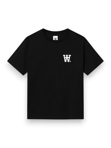 Wood Wood Wwliam Tee Aachest - T-Shirt Uomo - Nero