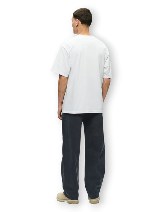 Wood Wood Wwliam Tee Aachest - T-Shirt Uomo - Bianco