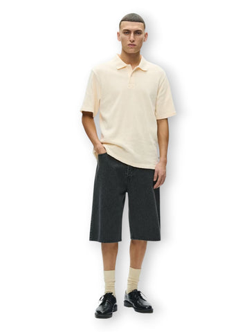 Wood Wood Wwgabriel Polo - T-Shirt Uomo - Panna