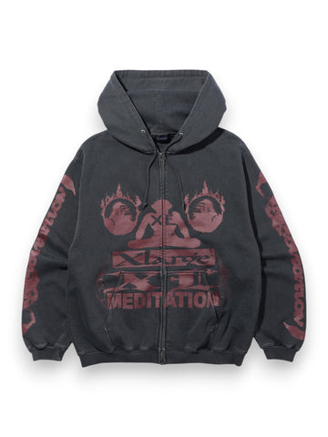 XLarge Meditation Zip Up Hoodie - Felpe Uomo - Nero