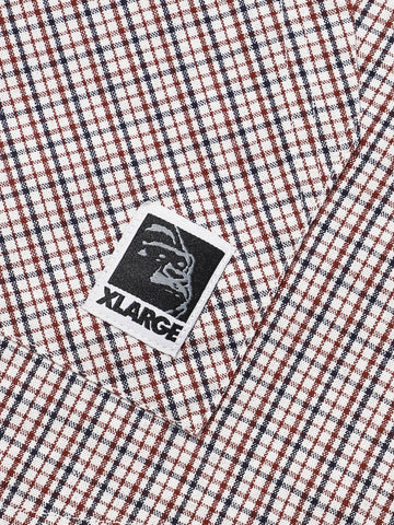 Xlarge Check Double Sleeves Shirt - Camicia Uomo - Beige
