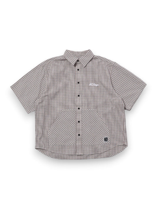 Xlarge Check Double Sleeves Shirt - Camicia Uomo - Beige