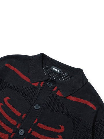 XLarge Scanner Knit Cardigan - Maglieria Uomo - Nero