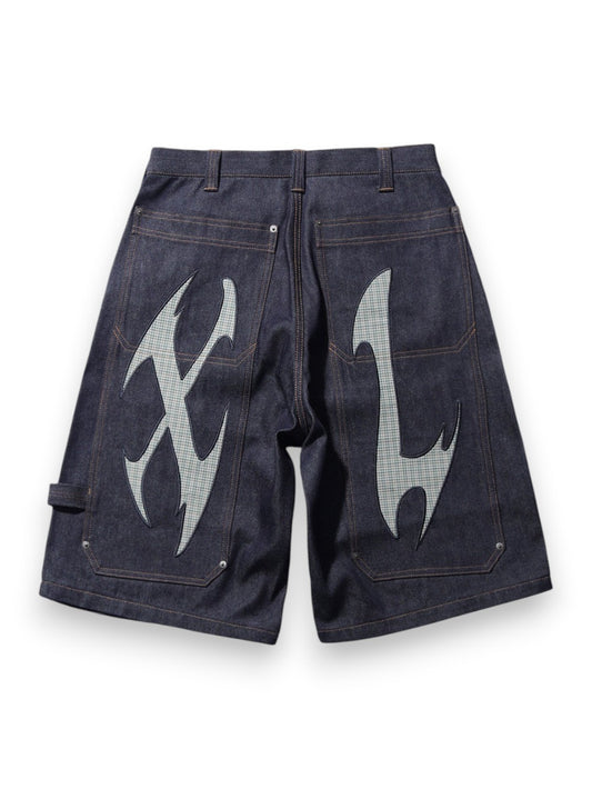 XLarge Cut Out Xl Loose Shorts - Shorts Uomo - Indigo