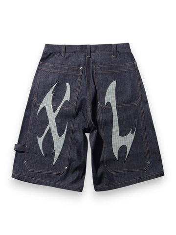 XLarge Cut Out Xl Loose Shorts - Shorts Uomo - Indigo